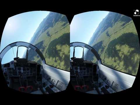 Outerra + Oculus Rift Test 2 - MiG 29 flight