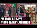 PM Modi Attends BJPs Vikas Yatra Exhibition; Ram Temple, G20 Showcased