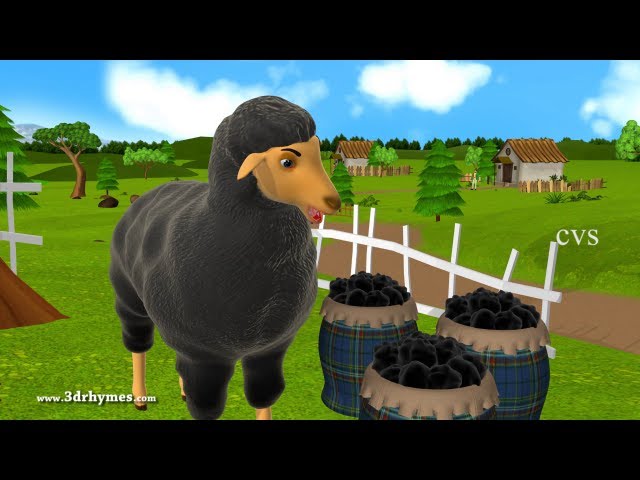 Baa Baa Black Sheep - 3D Animation English Nursery rhyme for children with lyrics