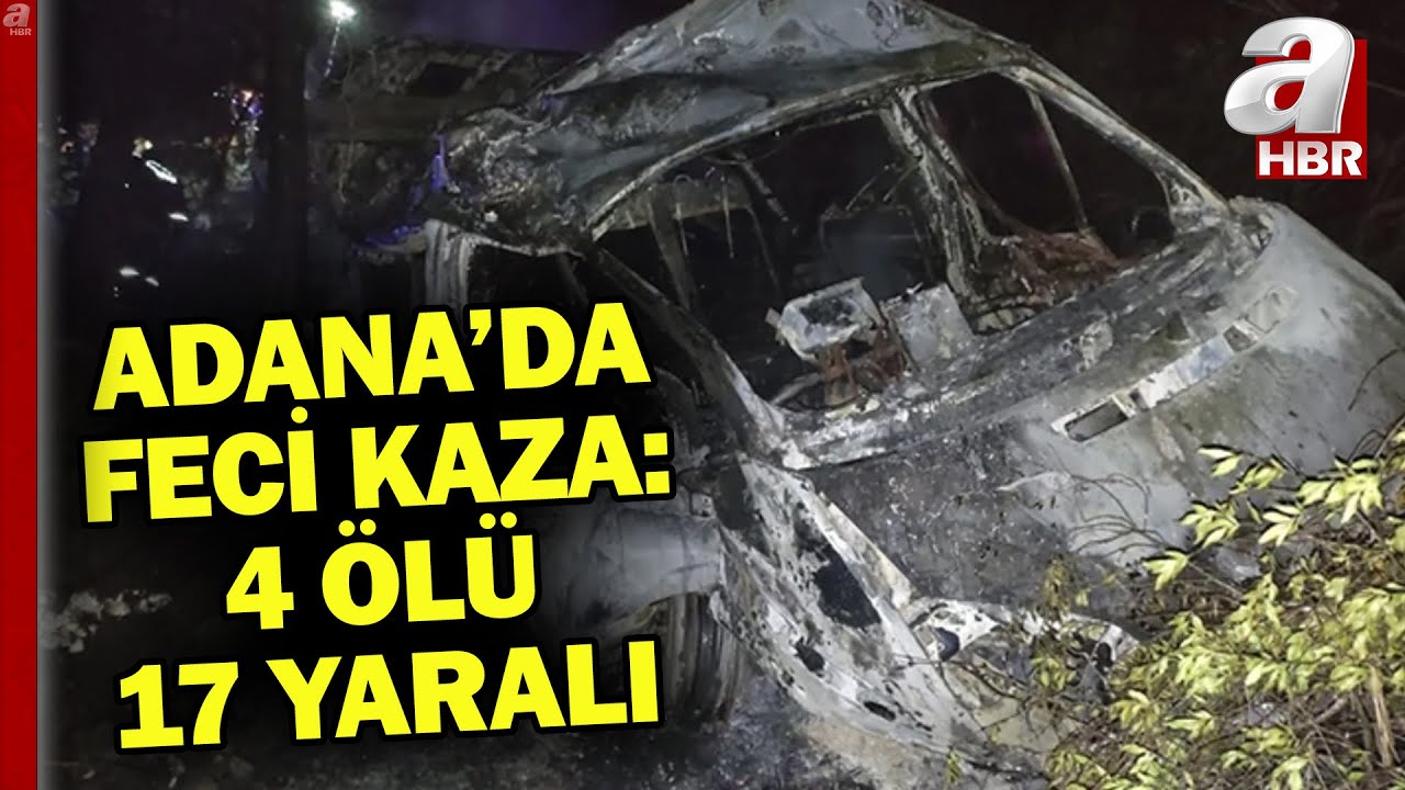 Adana'da işçi servisi uçuruma yuvarlandı: 4 ölü, 17 yaralı | A Haber