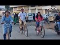 Gujarat Polls: Congress MLA Carries Gas Cylinder On His Bicycle To Cast Vote  - 00:17 min - News - Video
