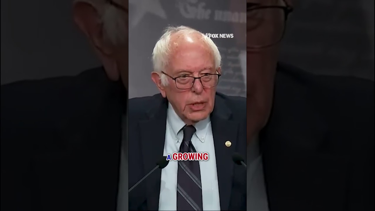 BERNIE'S REVOLT: Sanders takes over Chuck Schumer's news conference #shorts #fox #media #news