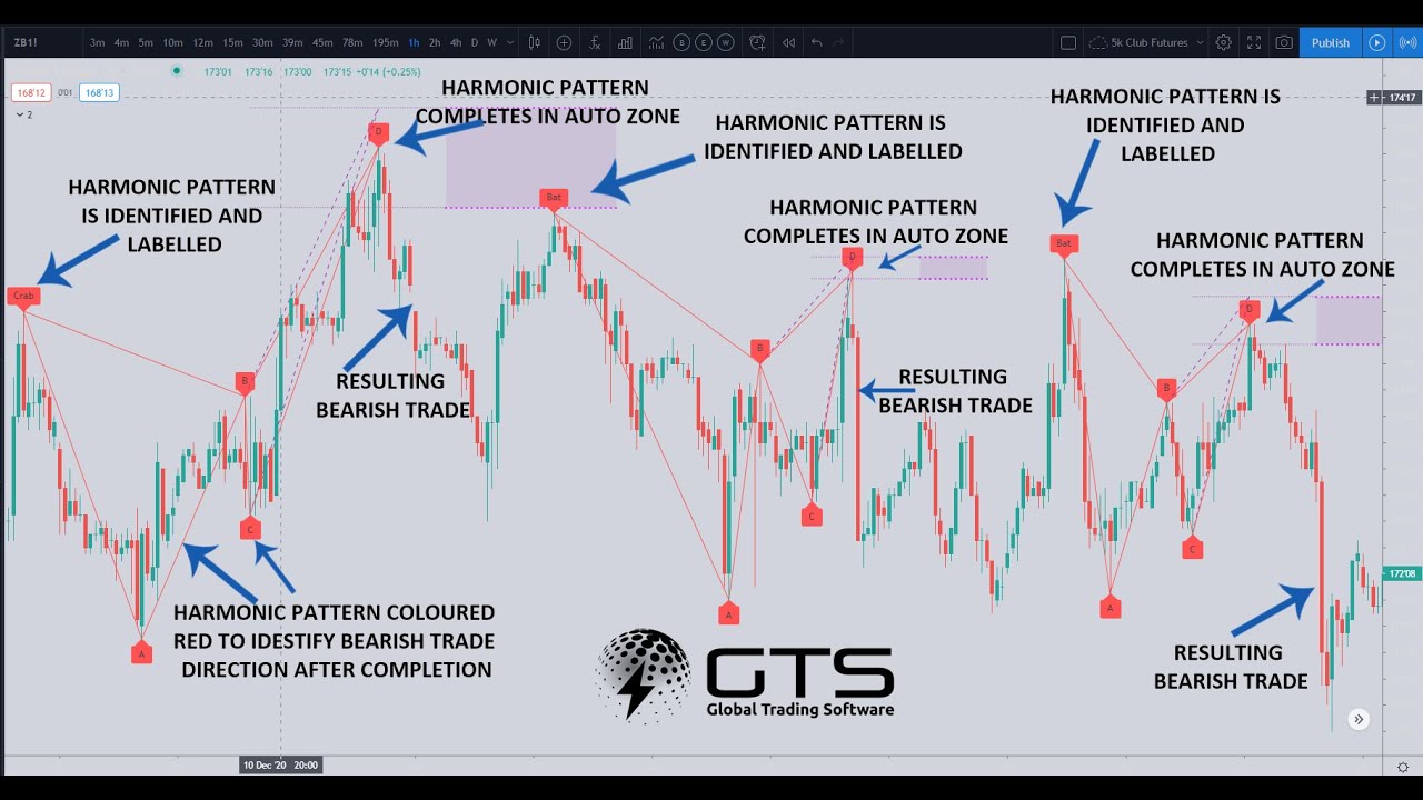 AutoHarmonic Pattern Recognition Trading Software TradingView Global