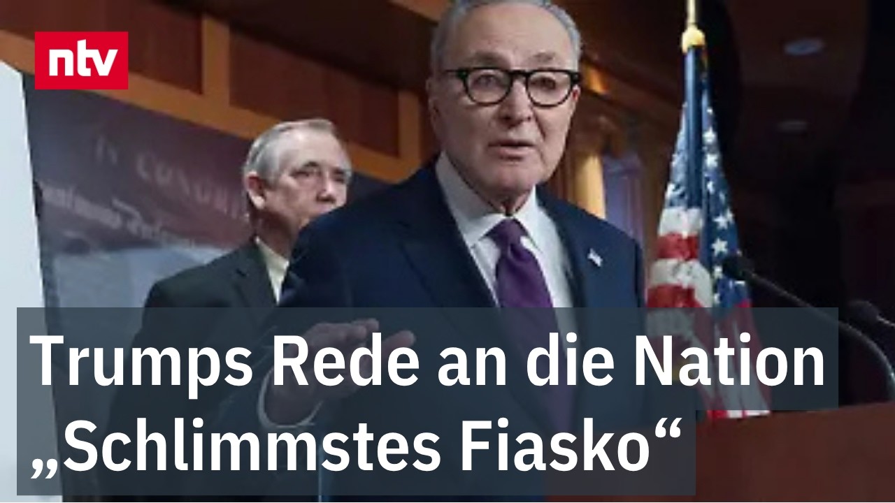 Demokratischer Trump-Rivale Schumer zerlegt dessen "wirre" Rede | ntv