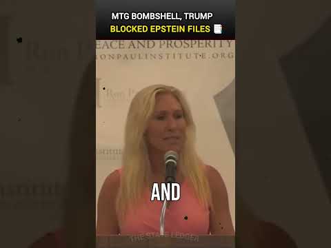 MTG Exposed: Trump Blocks Epstein Files #breakingnews