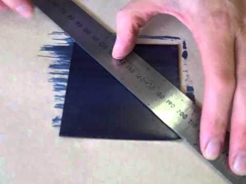 Marking out mild steel - YouTube