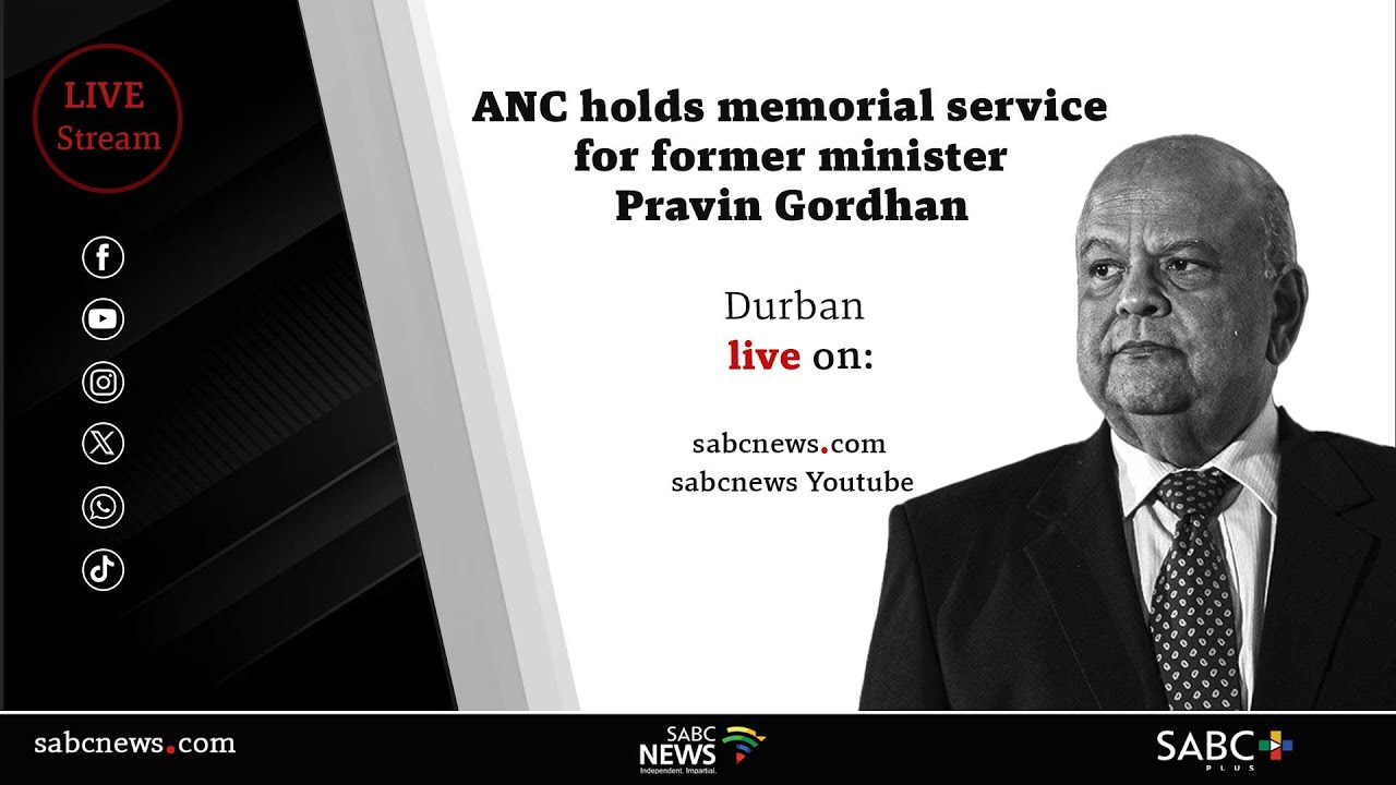 ANC holds memorial service for former minister Pravin Gordhan