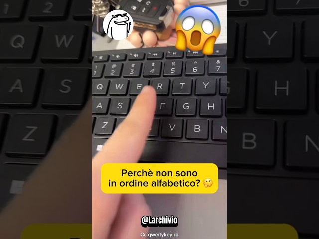 PERCHÉ LE TASTIERE NON SONO IN ORDINE ALFABETICO? 😱 #curiosità #informative