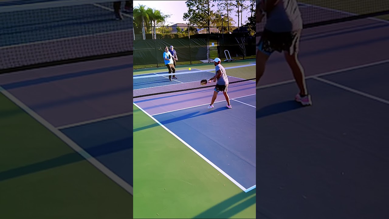 💪When Defense Beats Aggression #pickleballhighlights #pickleball #sporthighlights #sports #shorts