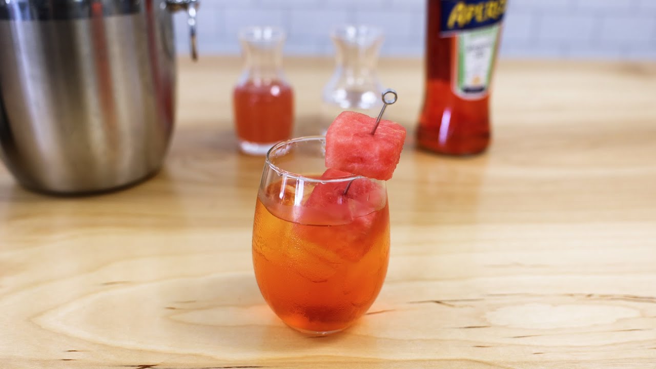 Watermelon Aperol Spritz Recipe
