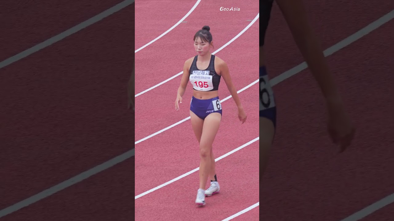 여고 최강 스프린터의 긴장된 모습! 박채경(전남체고) #athletics #박채경 #여자육상 #trackandfield #shorts