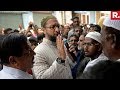 Shoe hurled at MIM chief Owaisi during a rally in Mumbai