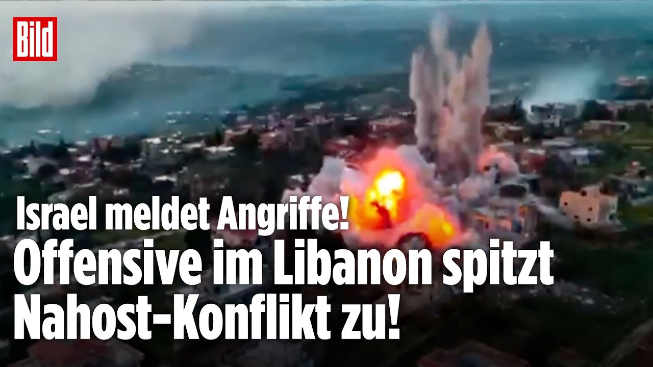 Krieg im Nahen Osten: Israel meldet Offensive mit mehr als 200 Angriffen im Südlibanon!