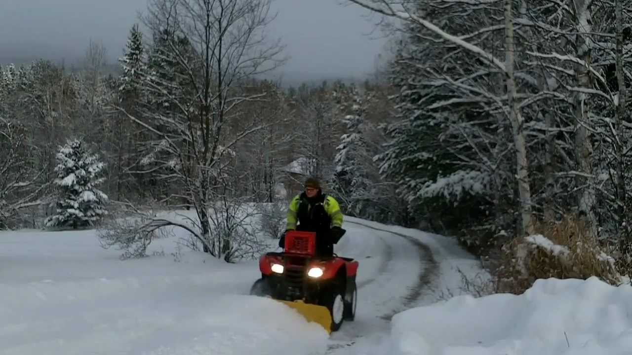 2013 Honda rancher 420 snow plow #5