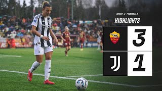 HIGHLIGHTS SERIE A | Roma 3-1 Juventus Women | The first defeat in the League