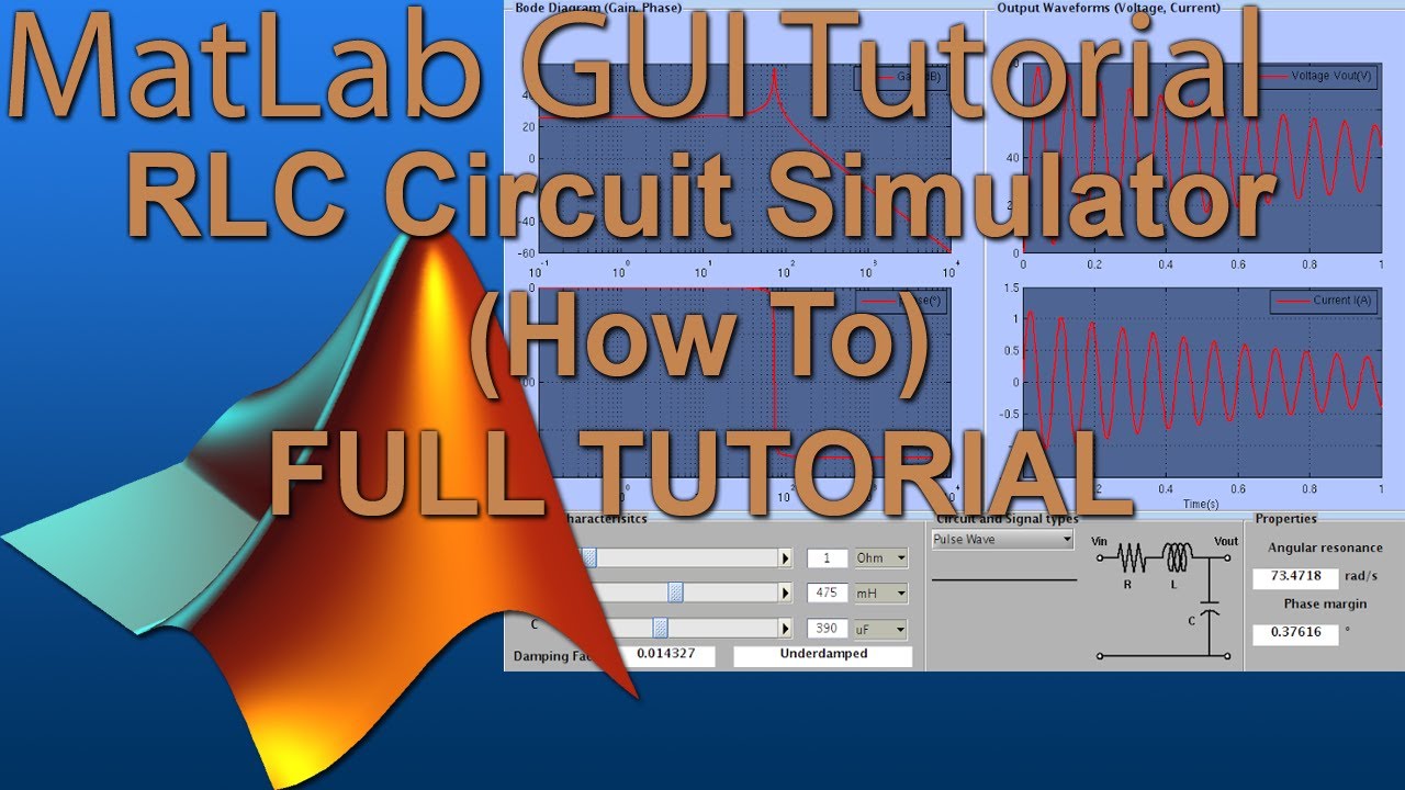 Howto Code Source Matlab Rlc Circuit Sumilator Full Youtube 1137