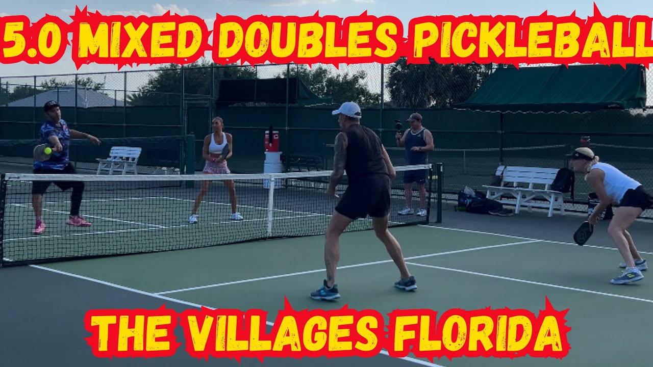 5.0 Mixed Doubles Pickleball | Matt & Christina vs Nico & Christie | The Villages Florida