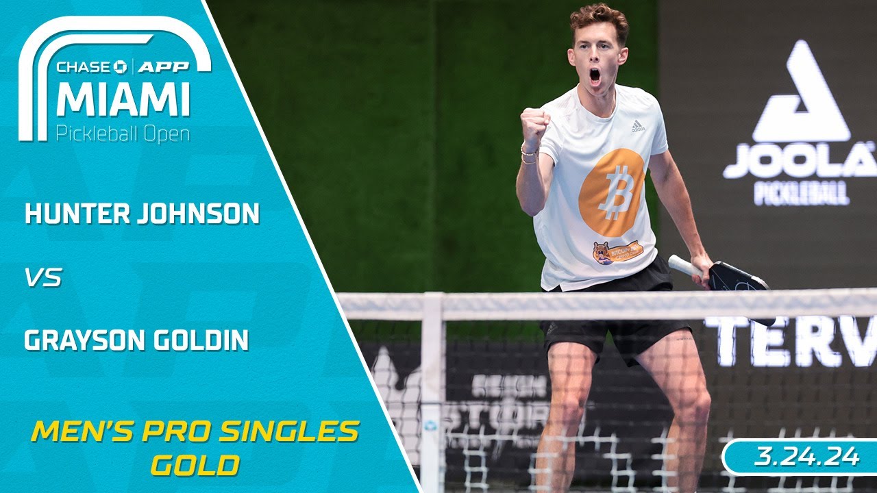 2024 Chase APP Miami Pickleball Open I Hunter Johnson vs. Grayson Goldin | Men's Pro Singles Final