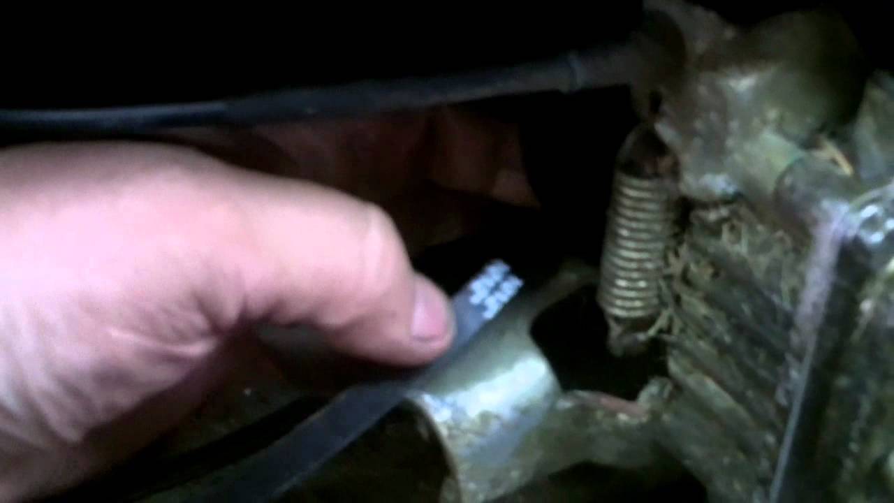 Replacing drive belt honda mower #6