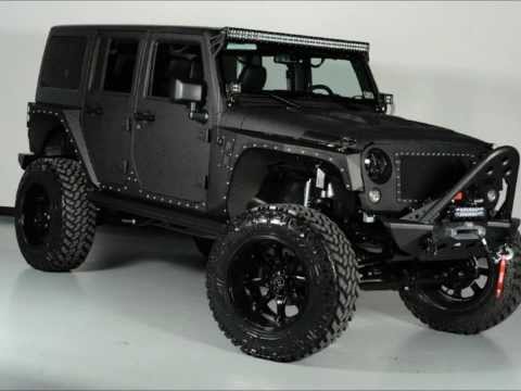 Lifted 2014 Jeep Wrangler Unlimited Kevlar Coated Custom Leather