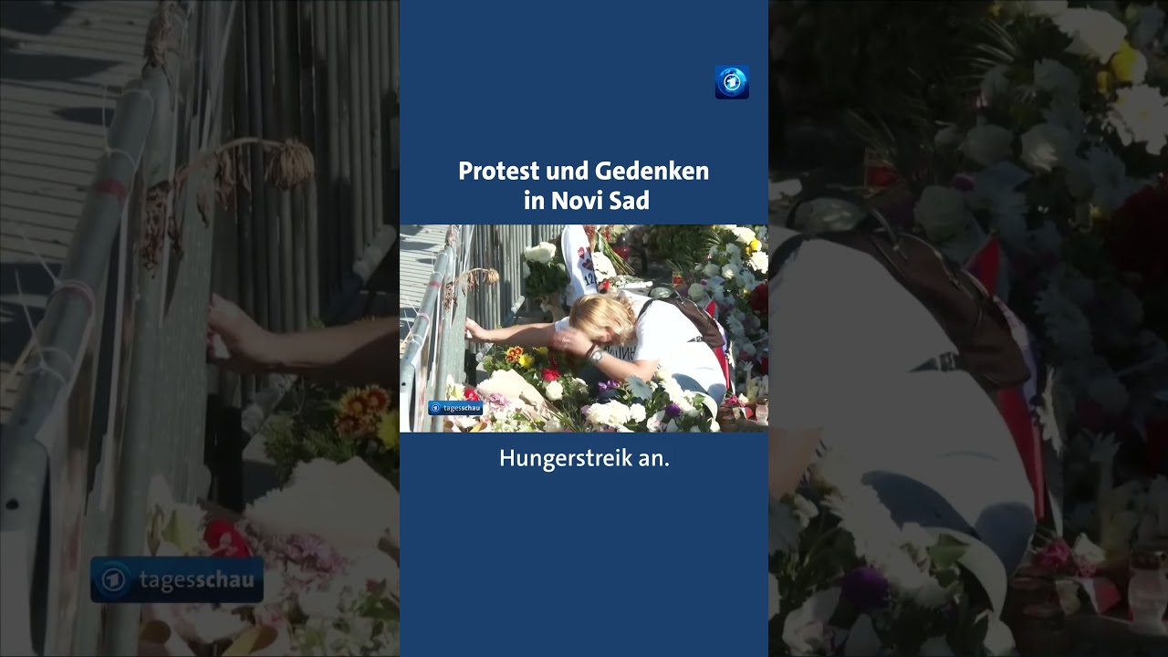 Zehntausende gedenken der Opfer von Novi Sad. tagesschau Nachrichten Serbien