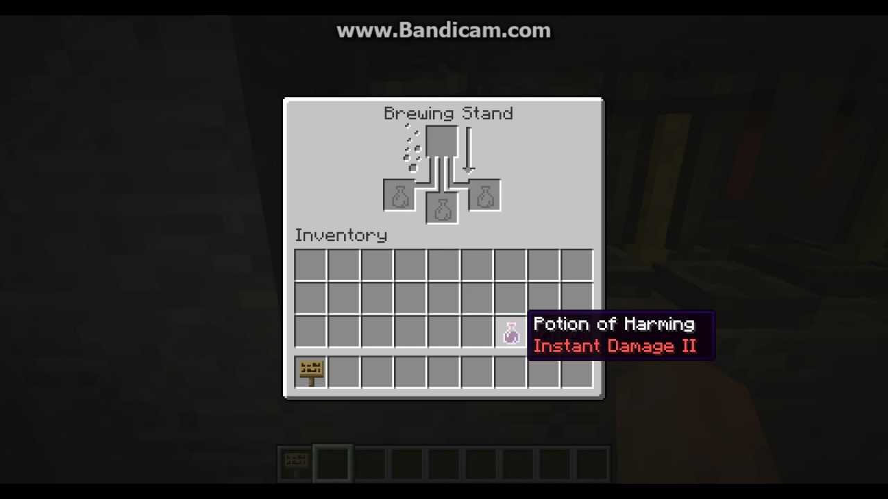 Minecraft Potion - Instant Damage / Øjeblikkelig Skade - YouTube