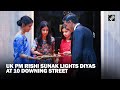 UK PM Sunak and family light diyas for Diwali at 10 Downing Street