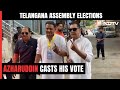 Former Cricketer And Congress Leader Mohammad Azharuddin Casts His Vote