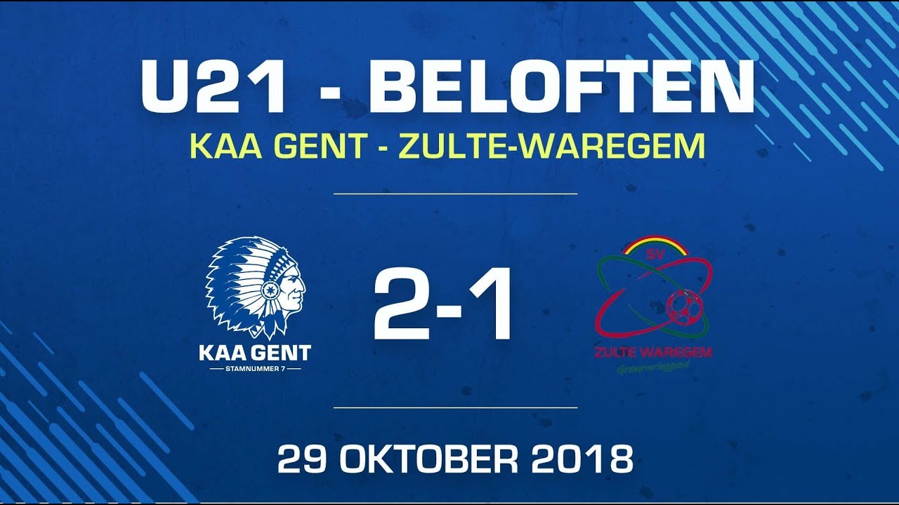 U21 KAA GENT - SV Zulte Waregem: 2-1