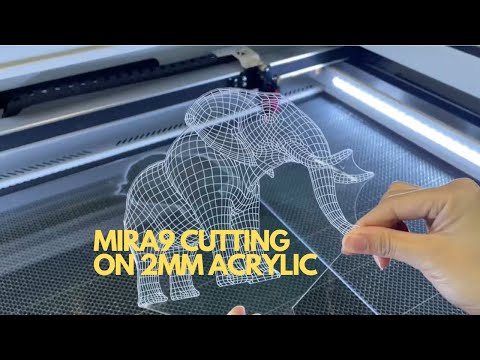 AEON LASER 60W MIRA9 Cutting On 2mm Acrylic