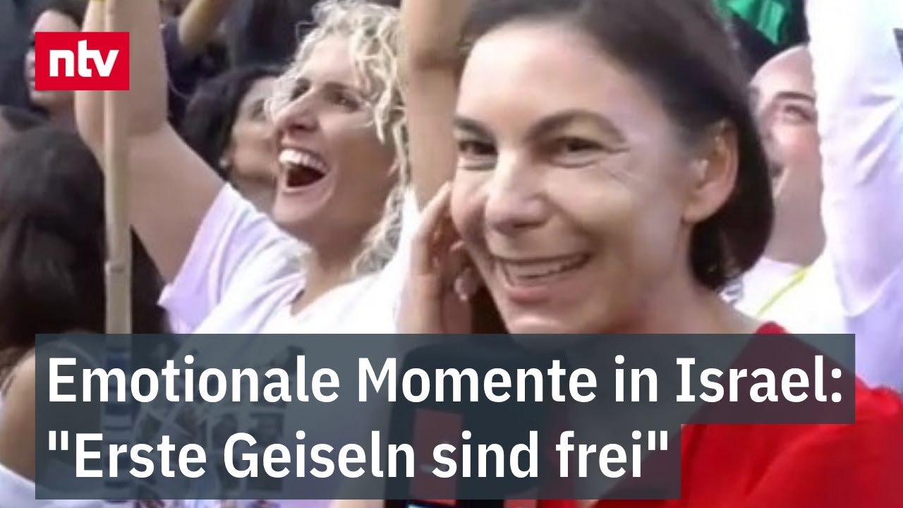 Emotionale Momente in Israel: "Erste Geiseln sind frei" - Lauter Jubel in Tel Aviv