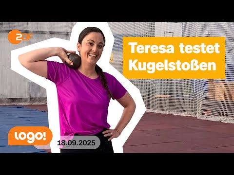 Leichtathletik-WM in Tokio: Wie kompliziert ist Kugelstoßen? | logo!-Nachrichten vom 18.09.25