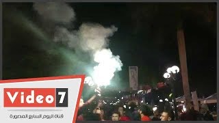 الخطيب رئيسا للأهلى.. الأعضاء يحتفلون بالشماريخ والألعاب النارية ...
