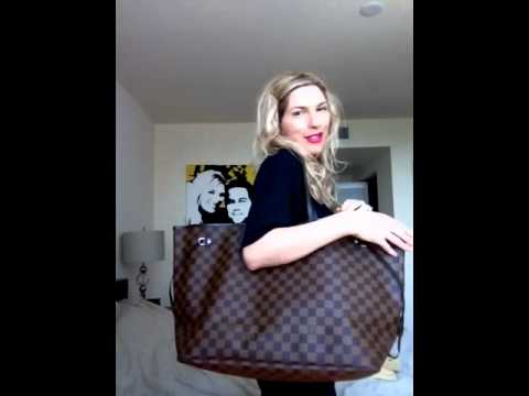 Review comparison Louis Vuitton neverfull gm and mm - YouTube