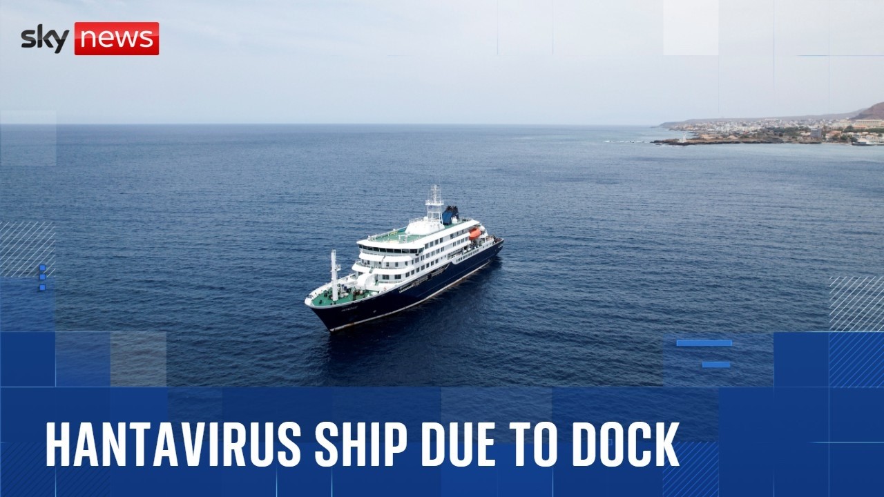 What happens after the hantavirus cruise ship arrives in Tenerife?