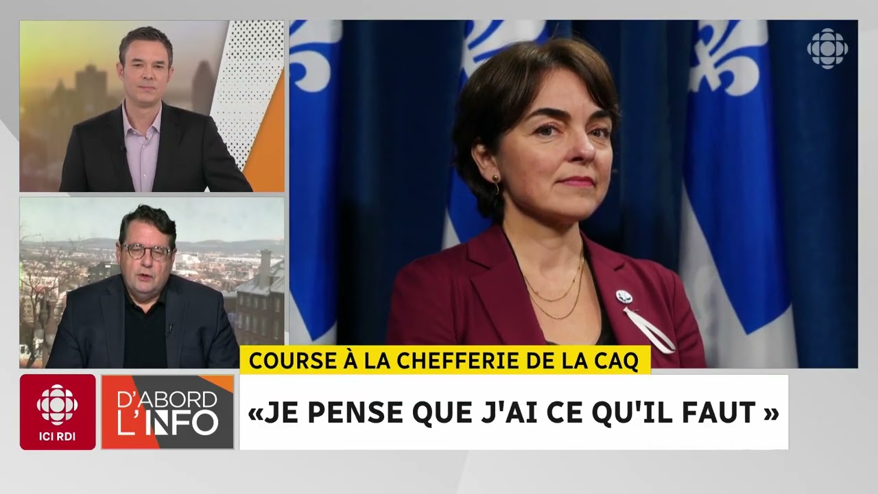 Chefferie de la CAQ : B. Drainville croit avoir « ce qu'il faut » | D'abord l'info