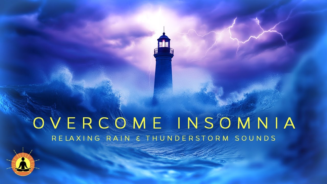 8 HOURS | Fall Asleep to Relaxing Rain & Thunderstorm Sounds | Overcome Insomnia | Sleep Meditation