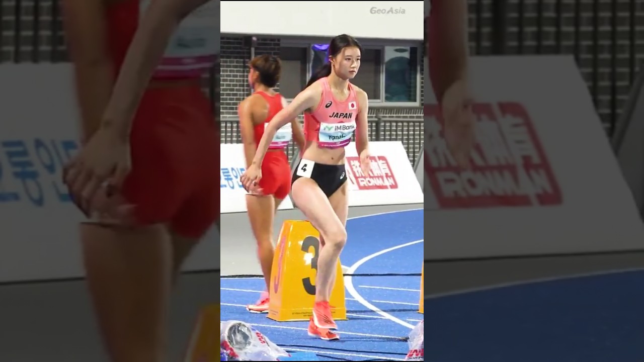 "일본 육상 스타의 웜업" 다나카 유미 #athlete #Tanaka Yumi #陸上女子