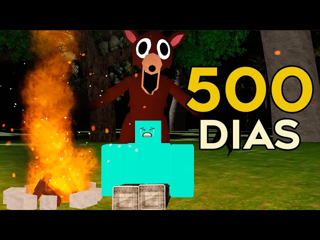 Sobrevivi 500 Dias no Jogo da Floresta - TODAS AS CONQUISTAS #1