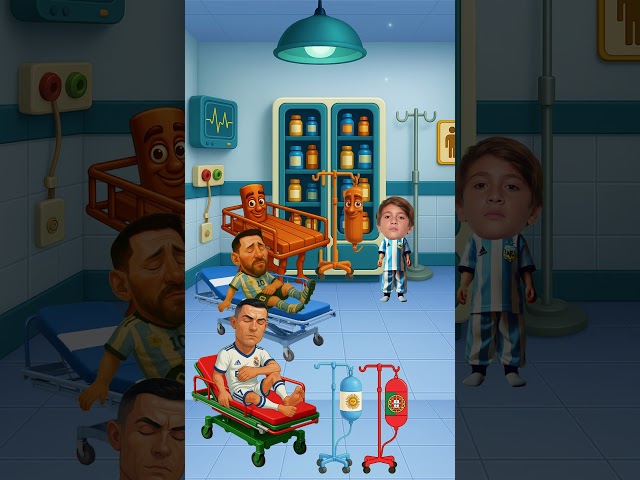 Messi, Ronaldo’nun ilacını çalıyor 😱💊 - Ronaldo 🐐, Messi 🥶, Ronaldo Jr 😍, Tung Tung sahur 🏏🔥.