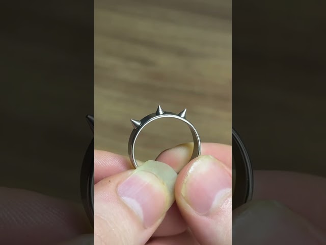 🔔 Gothic Style Armor Stainless Steel Self-Defense Ring - Product Link in Bio ( # 2408 )