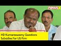 HD Kumaraswamy Questions Subsidies For US Firm | Chip Subsidy Row | NewsX