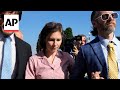 Amanda Knox arrives in Florence court for slander trial