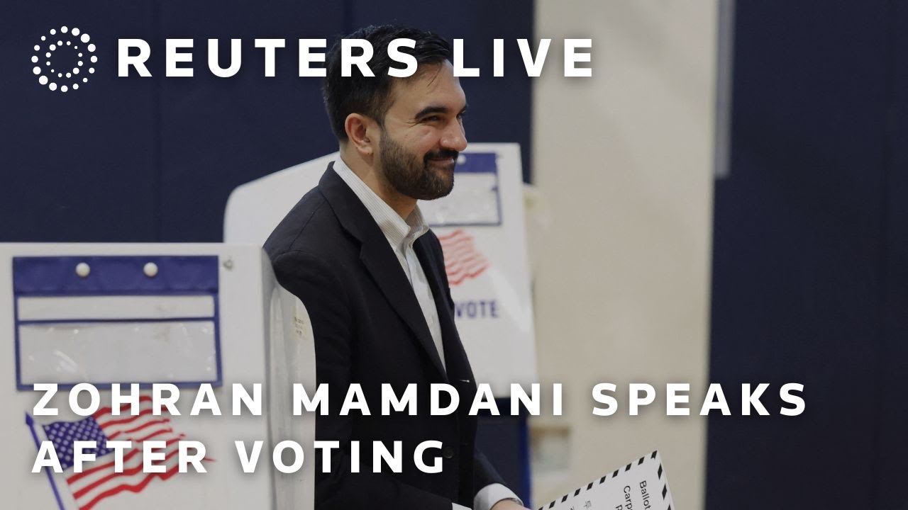 LIVE: Zohran Mamdani speaks to the press after voting