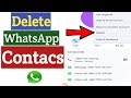 How To Delete WhatsApp Contacts 2024  Delete WhatsApp Number