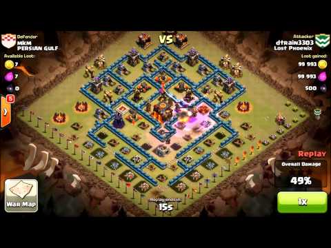 Clash Of Clans GoWiWi attack strategy - destroy max th10 Musica Movil ...