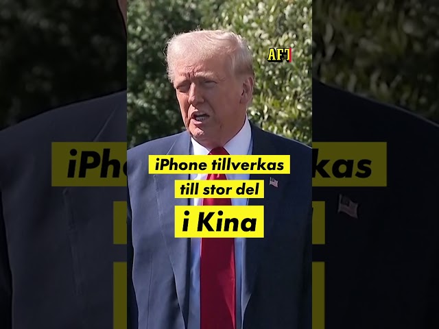 Trump slår mot Kina – amerikanska Apple tar stryk