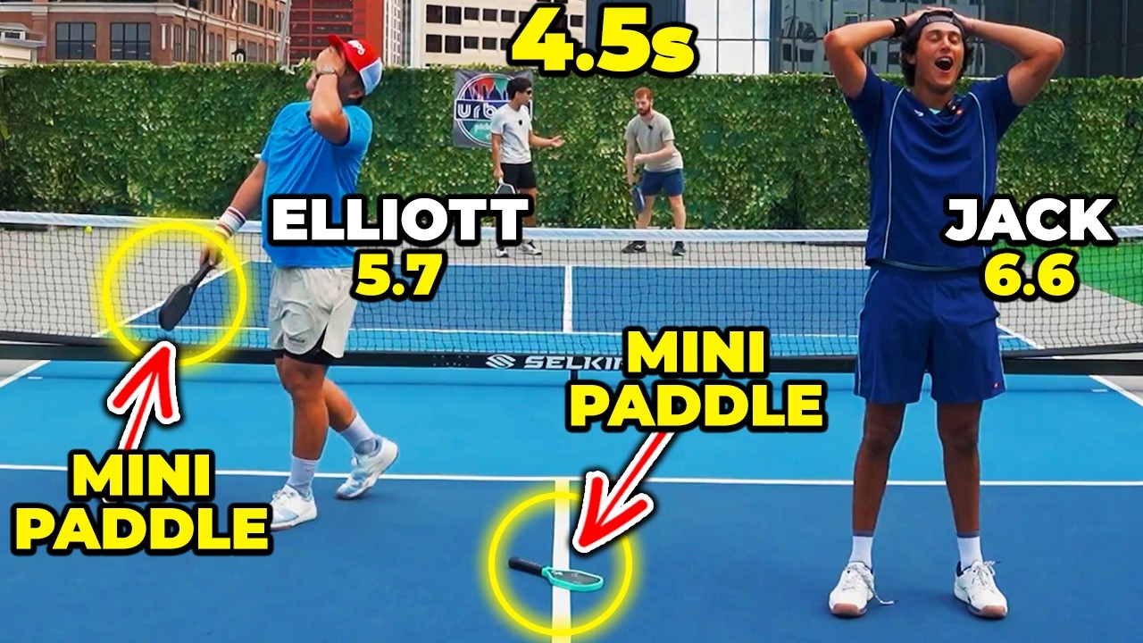 Can Pros Beat Top 4.5 Players With Trainer Paddles