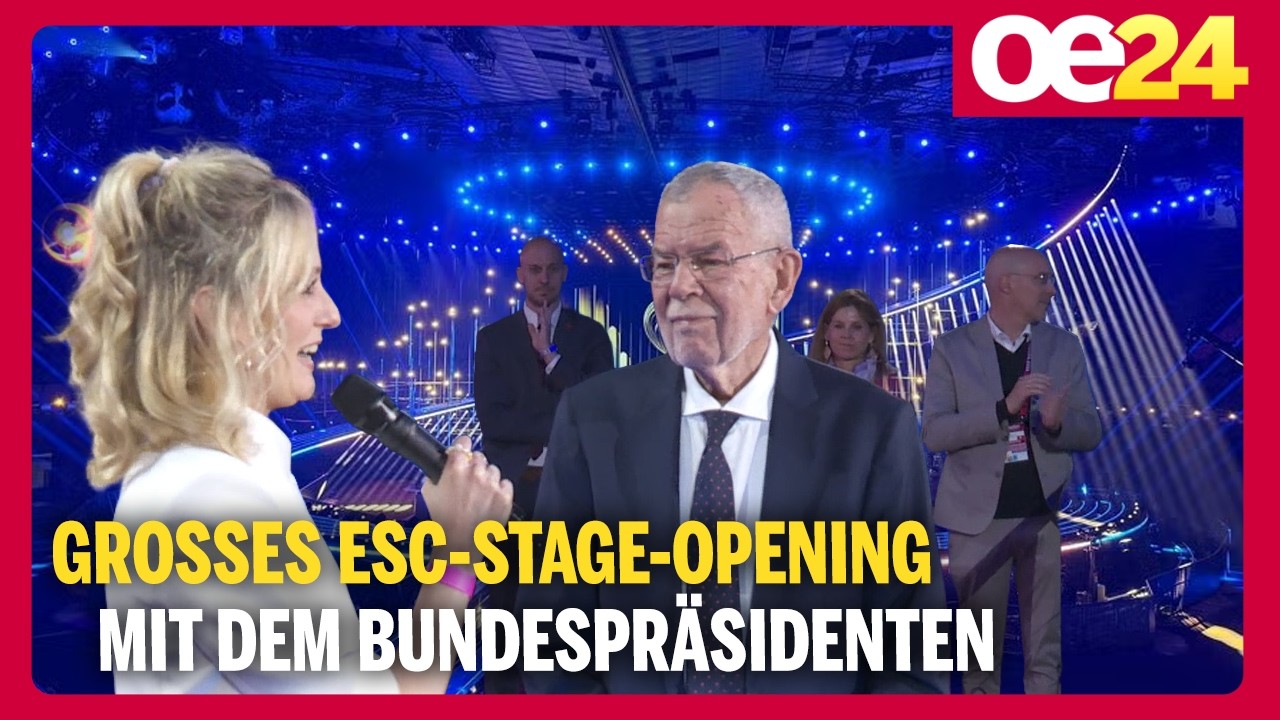Großes ESC-Stage-Opening mit Van der Bellen | Wiener Stadthalle