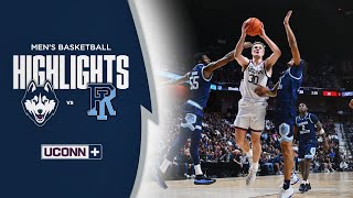 HIGHLIGHTS | UConn Men's Basketball vs. URI (HOF Enshrinement Game)